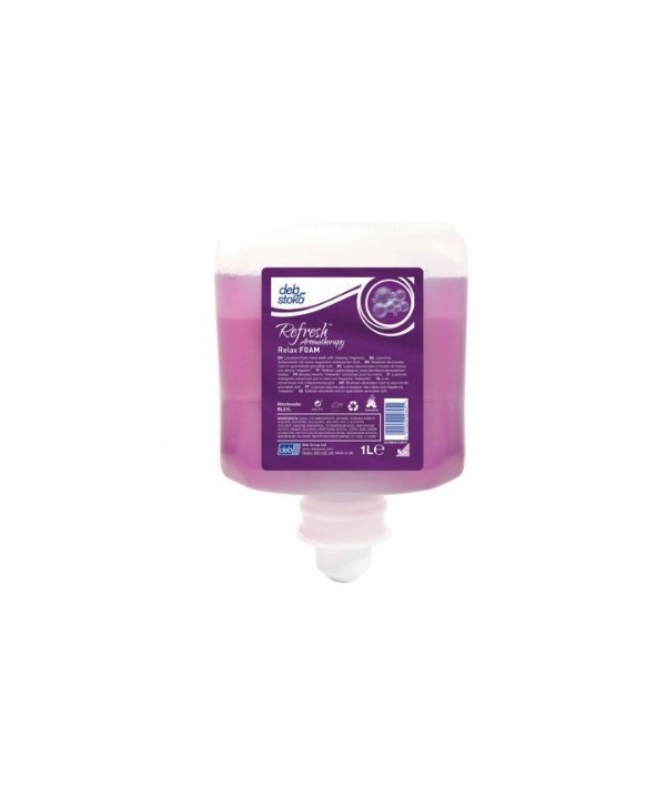 DEB REFRESH RELAX FOAM 6*1L *ESPUMA CON AROMA RELAJANTE*