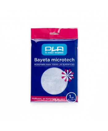 BAYETA MICROFIBRA MICROTECH 38*40 320gr AZUL PLA 1u