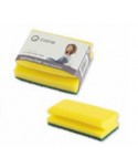 ESTROPAJO SALVAUÑAS AMARILLO + FIBRA VERDE EXTRA 70*90*45mm 1u