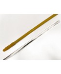 MANGO ALUMINIO 140*22 DOBLE ROSCA AMARILLO C/TALADRO 1u