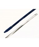 MANGO ALUMINIO 140*22 DOBLE ROSCA AZUL C/TALADRO 1u