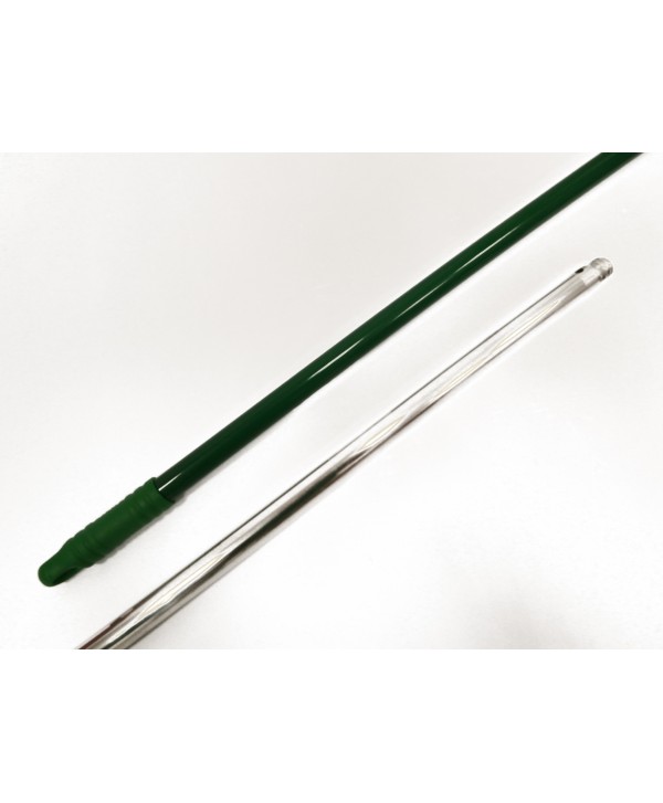 MANGO ALUMINIO 140*22 DOBLE ROSCA VERDE C/TALADRO 1u