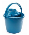 CUBO AGUA REDONDO 13l  AZUL C/ESCURRIDOR 1u