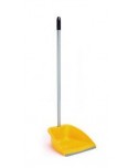 RECOGEDOR C/MANGO METALICO Y GOMA AMARILLO 1u