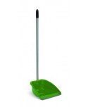 RECOGEDOR C/MANGO METALICO Y GOMA VERDE 1u