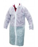 BATA VISITA UNIBASICO TST 25gr C/VELCRO Y SIN BOLSILLOS BLANCA T-XL1u