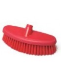 CEPILLO FREGAR FIBRA MEDIA ROJO CON PASO AGUA 265*90mm 1u