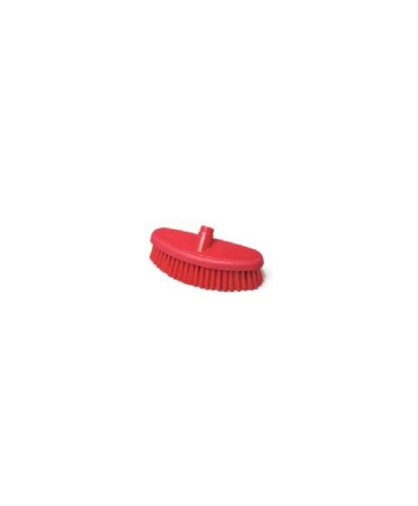 CEPILLO FREGAR FIBRA MEDIA ROJO CON PASO AGUA 265*90mm 1u