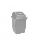 CUBO PAPELERA PUSH 25l TAPA BASCULANTE 1u