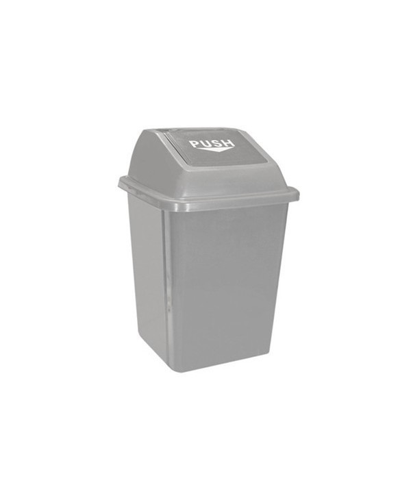 CUBO PAPELERA PUSH 25l TAPA BASCULANTE 1u