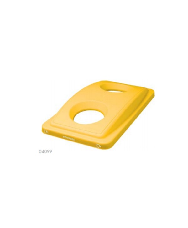 TAPA PAPELERA ECOSORT STANDAR GRIS 1u