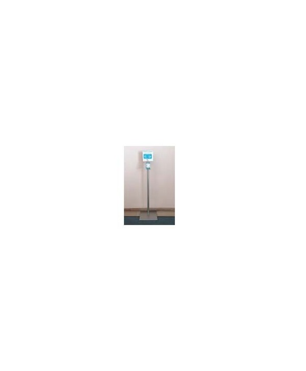 SOPORTE PIE BOTELLA GEL HIDROALCOHOLICO INOX 1u