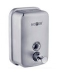 DISPENSADOR JABON LIQUIDO DEPOSITO VERTICAL 600cc SATINADO NOFER 1u