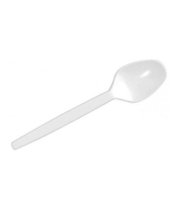 CUCHARITA POSTRE-CAFE 12,5cm CPLA BIODEGRADABLE Y COMPOSTABLE 40*50u