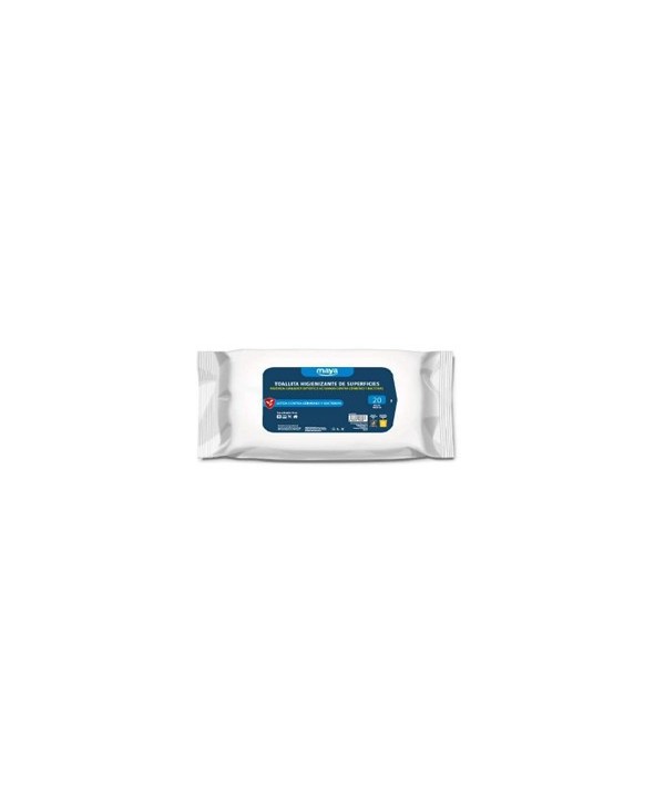TOALLITA HIGIENIZANTE DE SUPERFICIES DDX 19*22cm 20u