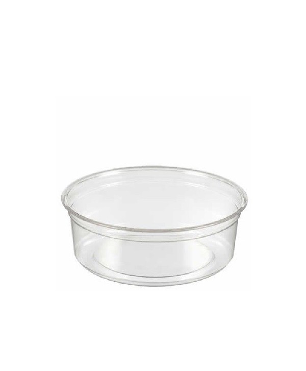 TARRINA PET DEL 250ml TRANSPARENTE 11,70*3,60 cm 10*50u