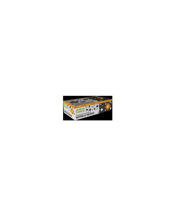 GUANTE NITRILO NEGRO SIS T-XL 100u *sin polvo* G-4,0