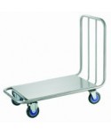 CARRTETILLA EN ACERO INOX 18/8 117*60*105cm RUEDA D-160 1u