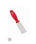 ESPATULA ACERO INOX 120mm AMARILLO MANGO PLASTICO 1u
