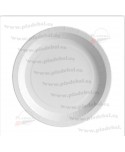 PLATO CARTON 18cm BLANCO ANTIGRASA BIODEGRADABLE Y COMPOSTABLE 8*50u