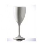 COPA DE VINO 31cl BLANCO LINEA BLACK&WHITE POLICARBONATO
