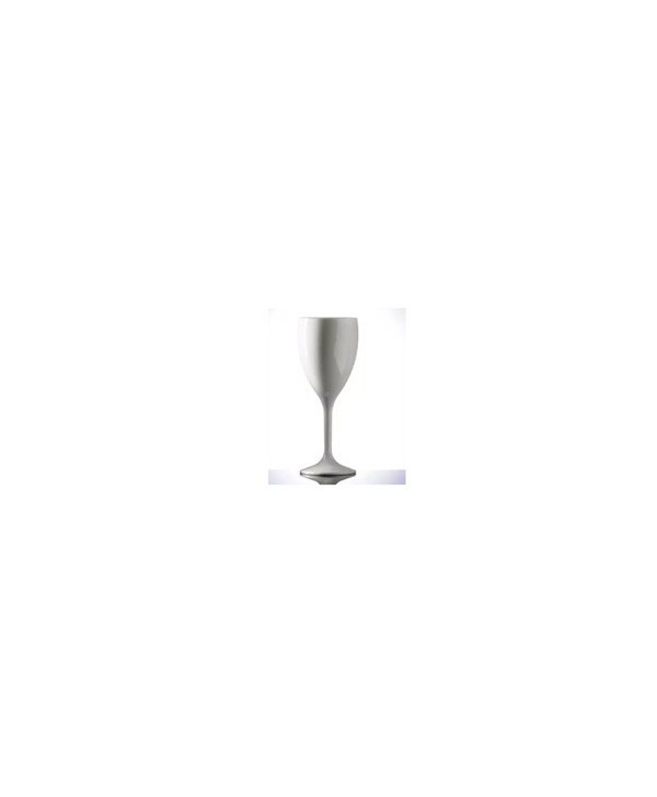 COPA DE VINO 31cl BLANCO LINEA BLACK&WHITE POLICARBONATO