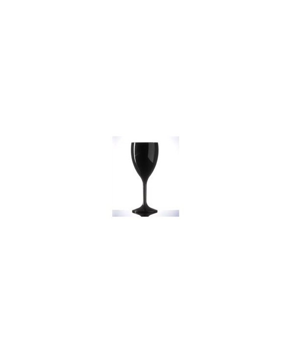 COPA DE VINO 31cl NEGRO LINEA BLACK&WHITE POLICARBONATO