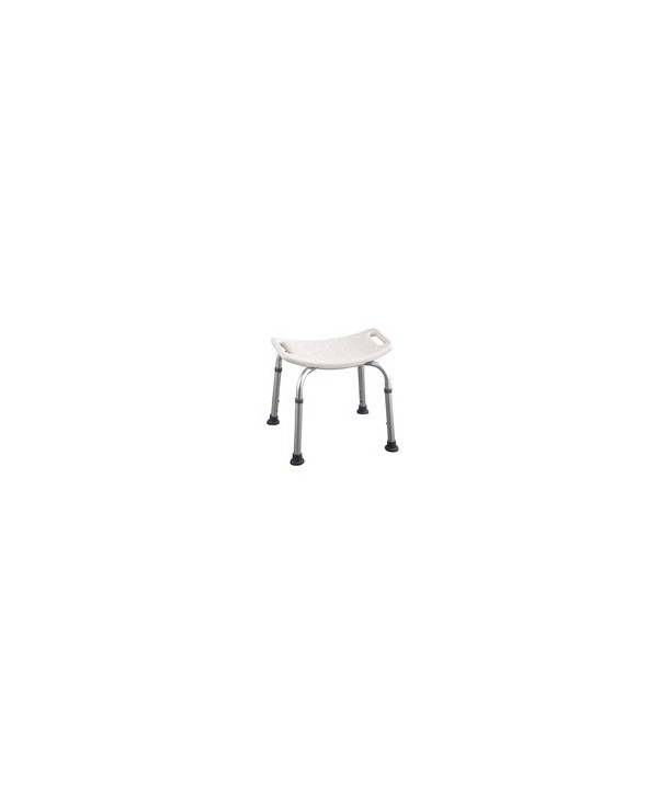 TABURETE DE DUCHA CON PATAS EXTENSIBLES - ALUMINIO 1u