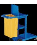 CARRO LIMPIEZA AZUL BOLSA AMARILLA CON TAPA CARLIMP 2000 PULL 1u
