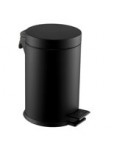 PAPELERA PEDAL 5l EPOXI NEGRO MATE 1u