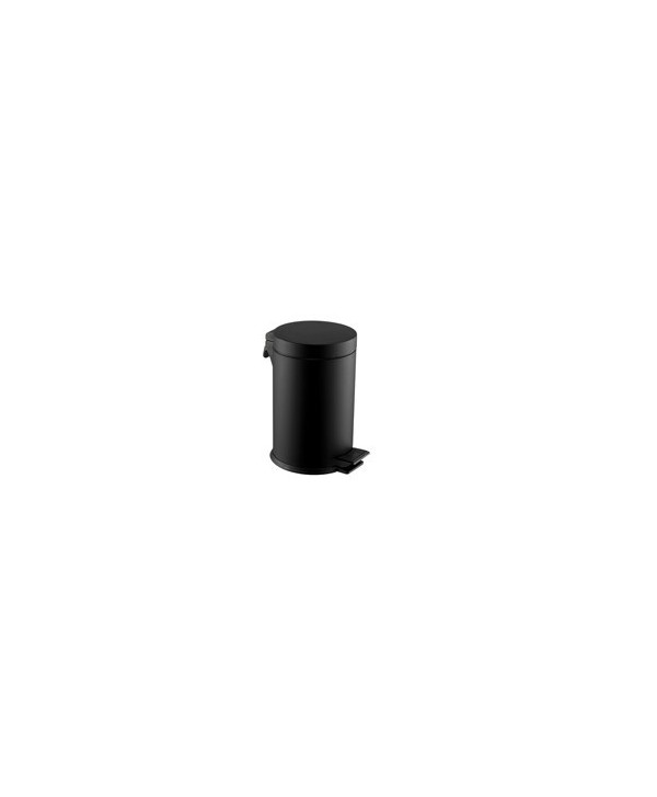 PAPELERA PEDAL 5l EPOXI NEGRO MATE 1u