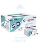 TOALLA PLEGADA "Z" 2/C BLANCA  AQUASTREAM LUCART 0,23*0,235 242ser*18u