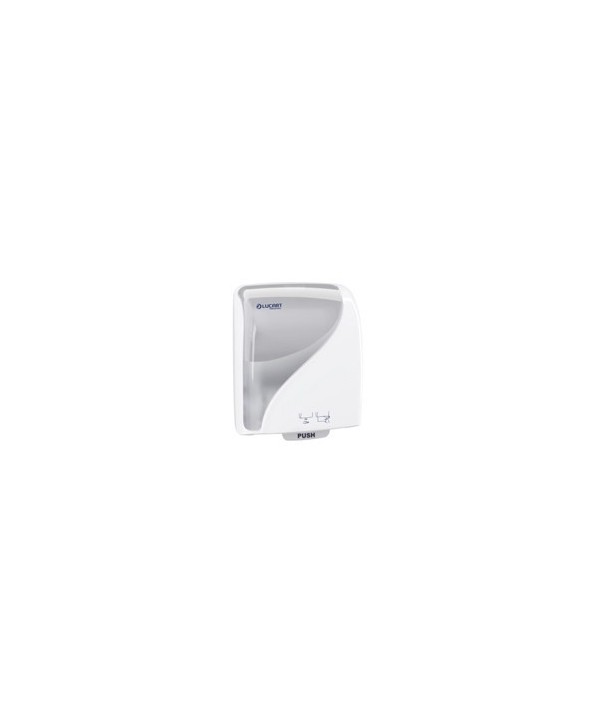 DISPENSADOR PAPEL AUTOCORTE IDENTITY HANDS SENSOR BLANCO LUCART 1u