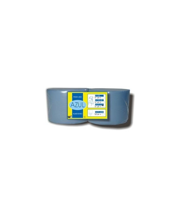 BOBINA IND ALIMENTARIA 2/C AZUL PARA UNI BOX 270m*23,2cm 771ser * 2u