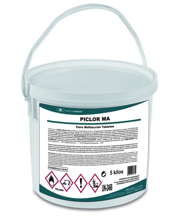 PICLOR MA 05kg *Cloro Multi Acción Tabletas*