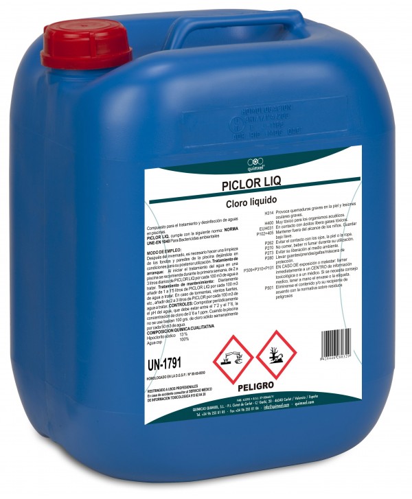 PICLOR LIQUIDO 24kg *Cloro Liquido*