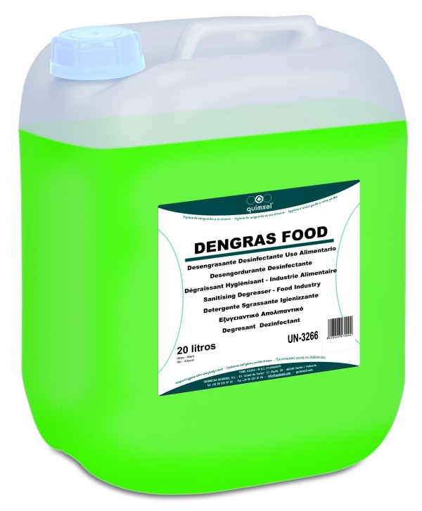DENGRAS FOOD 20l *Desengrasante Higienizante* H.A.