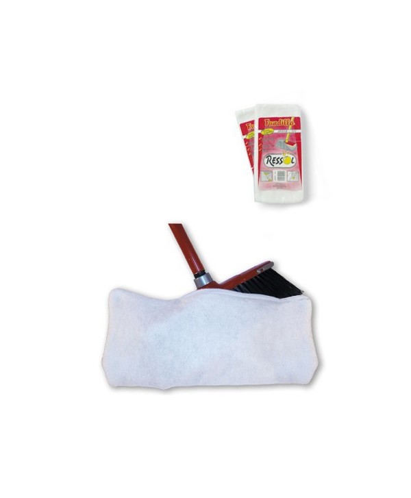 FUNDILLA MOPA BLANCA CUBRECEPILLO BRUSH 1u