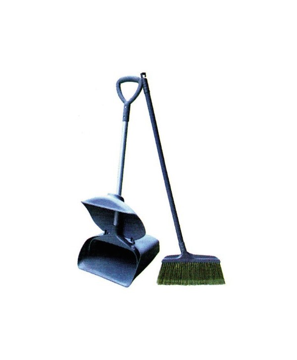 RECOGEDOR PLEGABLE PROFESIONAL RUBBY + ESCOBA 1u