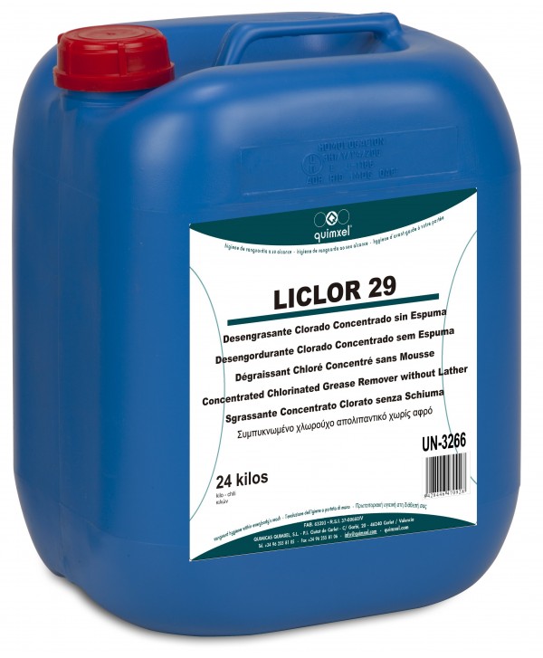 LICLOR 29 24kg *Desengrasante Clorado Sin Espuma* H.A.