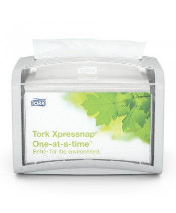 DISPENSADOR SERVILLETAS INTERPLEGADAS MESA PLASTICO ABS GRIS TORK N4 1u