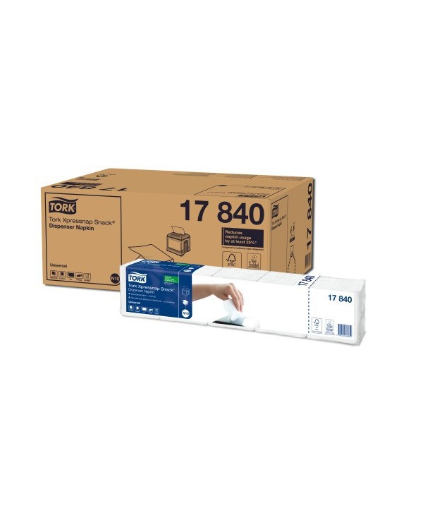 SERVILLETA TORK XPRESSNAP 1/4 N10 BLANCA EXTRA SUAVE 40*225u