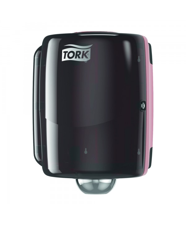 DISPENSADOR BOBINA IND TORK ALIMENTACION CENTRAL W2 ROJO/FUME 1u