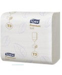 PAPEL HIGIENICO PLEGADO 2/C TORK PREMIUM SUAVE BLANCO 19cm*11cm 252ser*30u