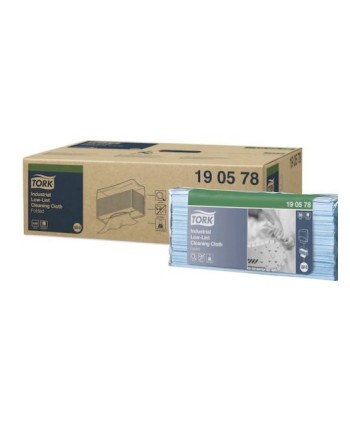 PAÑO LIMPIEZA INDUSTRIAL SIN PELUSA AZUL TORK W4 40cm*38,5cm 5*80ser 1u