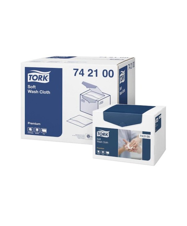 PAÑO PARA LAVADO 1/C BLANCO SUAVES TORK PREMIUM 30cm*19cm  135ser*8u