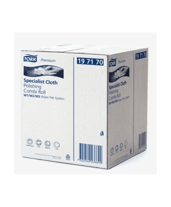 PAÑO ESPECIAL PULIDO-ABRILLANTADO 1/C BLANCO WIPER TORK PREMIUM 0,38*0,32 420ser 1u