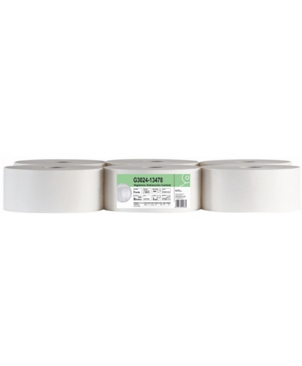HIGIENICO EXTRACCION CENTRAL PASTA PURA 2/C 0,78kg 172m 860serv 6u