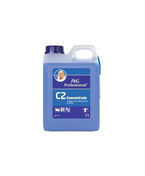 MR PROPER C2 CONCENTRADO HIGIENIZANTE MULTISUPERFICIES Y CRISTALES 2L