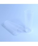 VASO TUBO PP 300cc TRANSLUCIDO IRROMPIBLE 50*10u